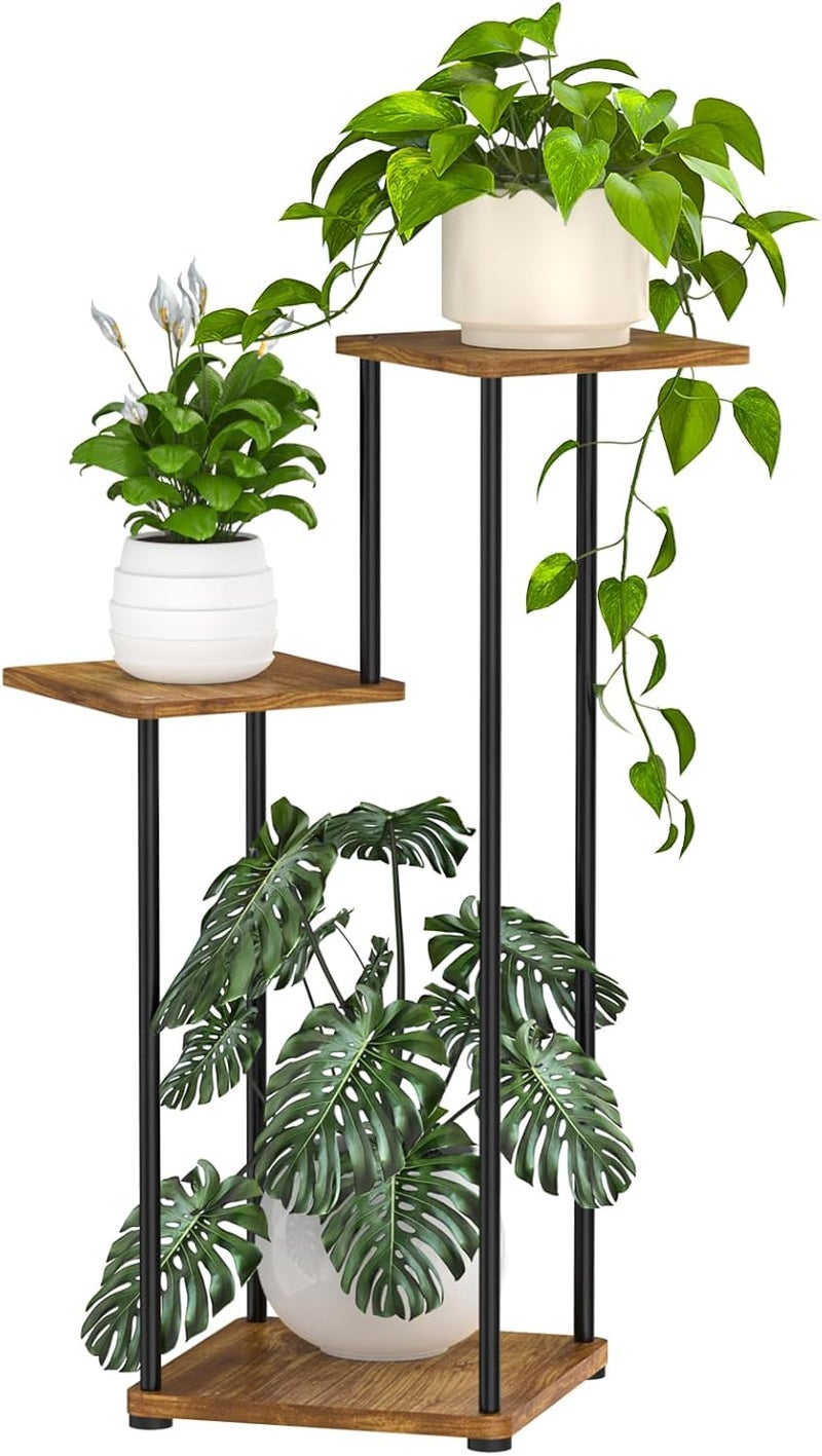 Digtokore Plant Stand Indoor, 3-Tier Tall Plant Stands Plant Shelf Indoor Outdoor Clearance, Corner Display Rack Flower Pot Holder, Metal Flower Shelves for Multiple Plants - Image 1