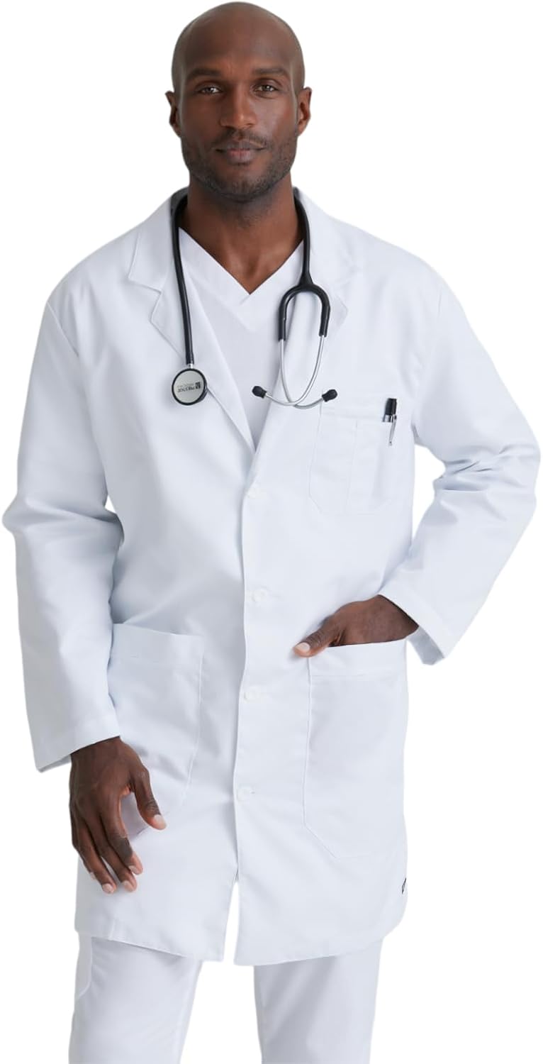 Barco Grey's Anatomy Men's 5 Pocket 37 Inch Labcoat - Image 1