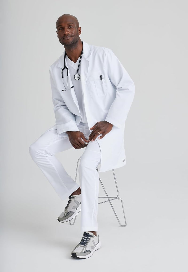 Barco Grey's Anatomy Men's 5 Pocket 37 Inch Labcoat - Image 5
