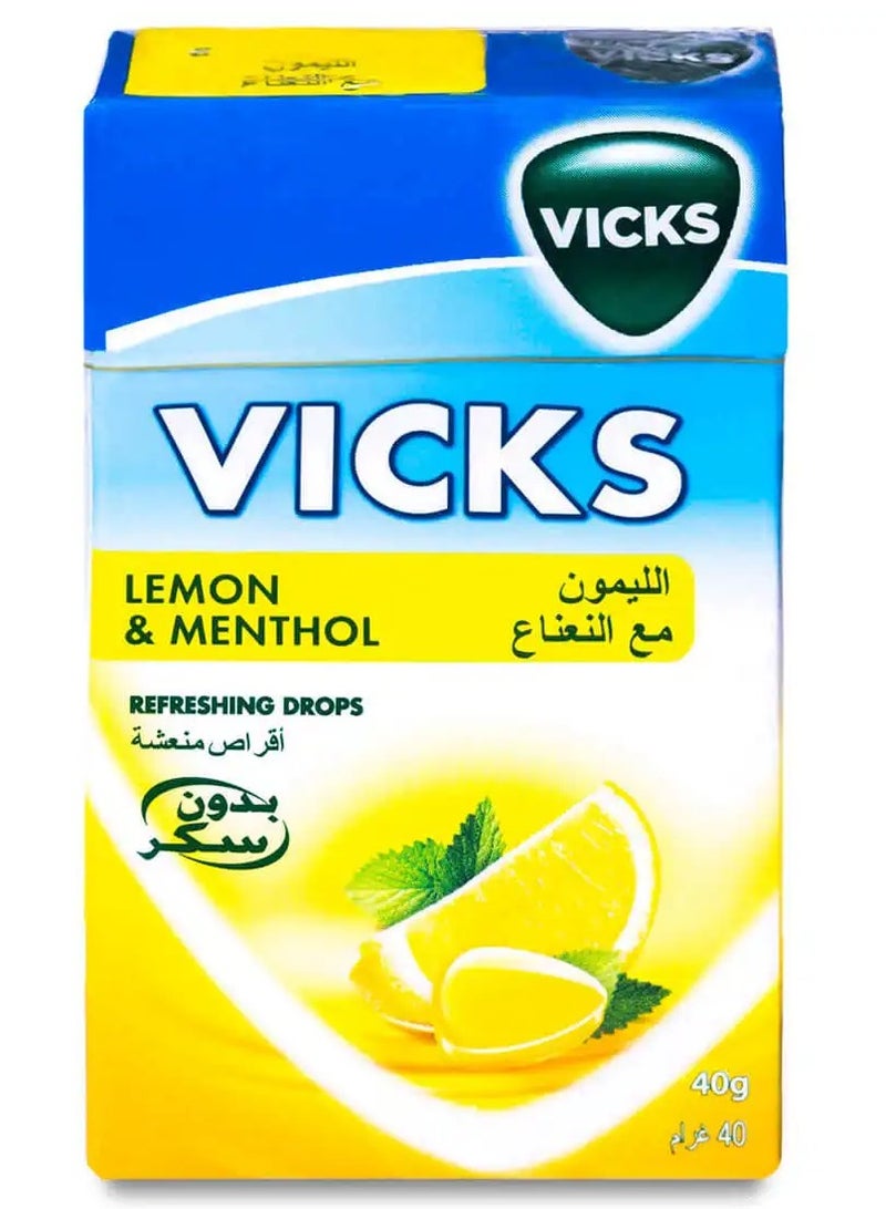 فكس فيكس أقراص ترطيب وتطهير الحنجرة بالليمون والمنثول 40 جم - Image 1