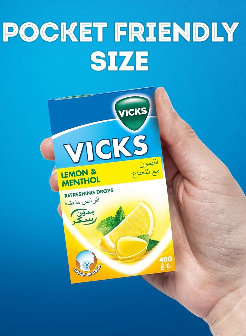 فكس فيكس أقراص ترطيب وتطهير الحنجرة بالليمون والمنثول 40 جم - Image 3