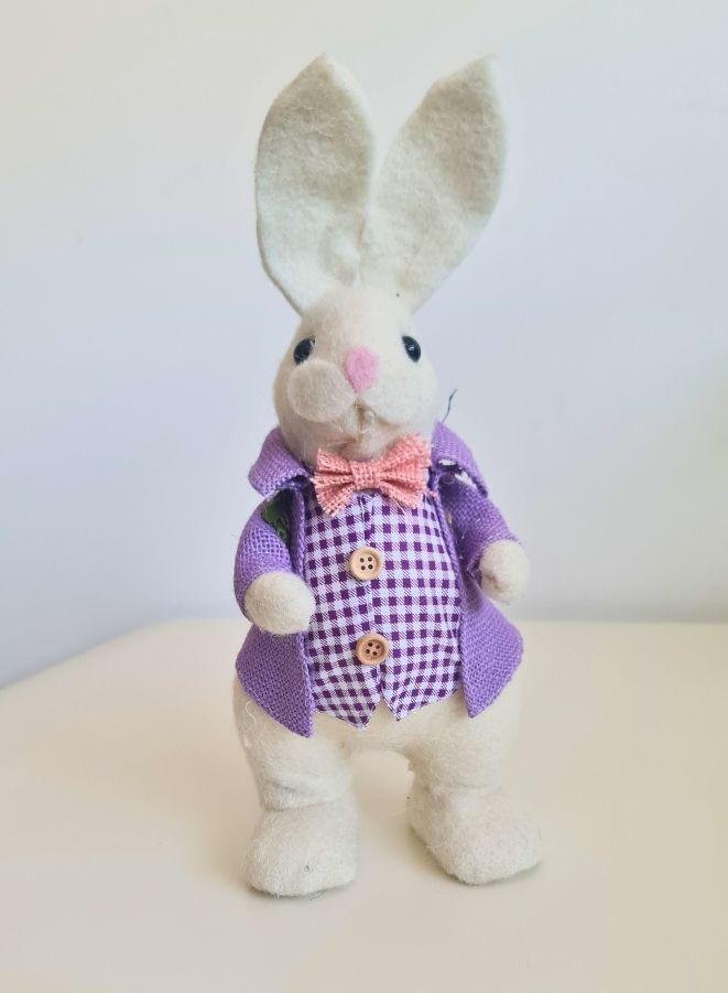 Fatio Bunny Simulation Cotton String Rabbits Ornament Crafts Decoration for Yard Sign Garden, Living Room, Bedroom 32 cm - Image 2