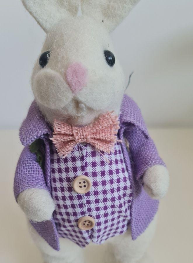 Fatio Bunny Simulation Cotton String Rabbits Ornament Crafts Decoration for Yard Sign Garden, Living Room, Bedroom 32 cm - Image 4