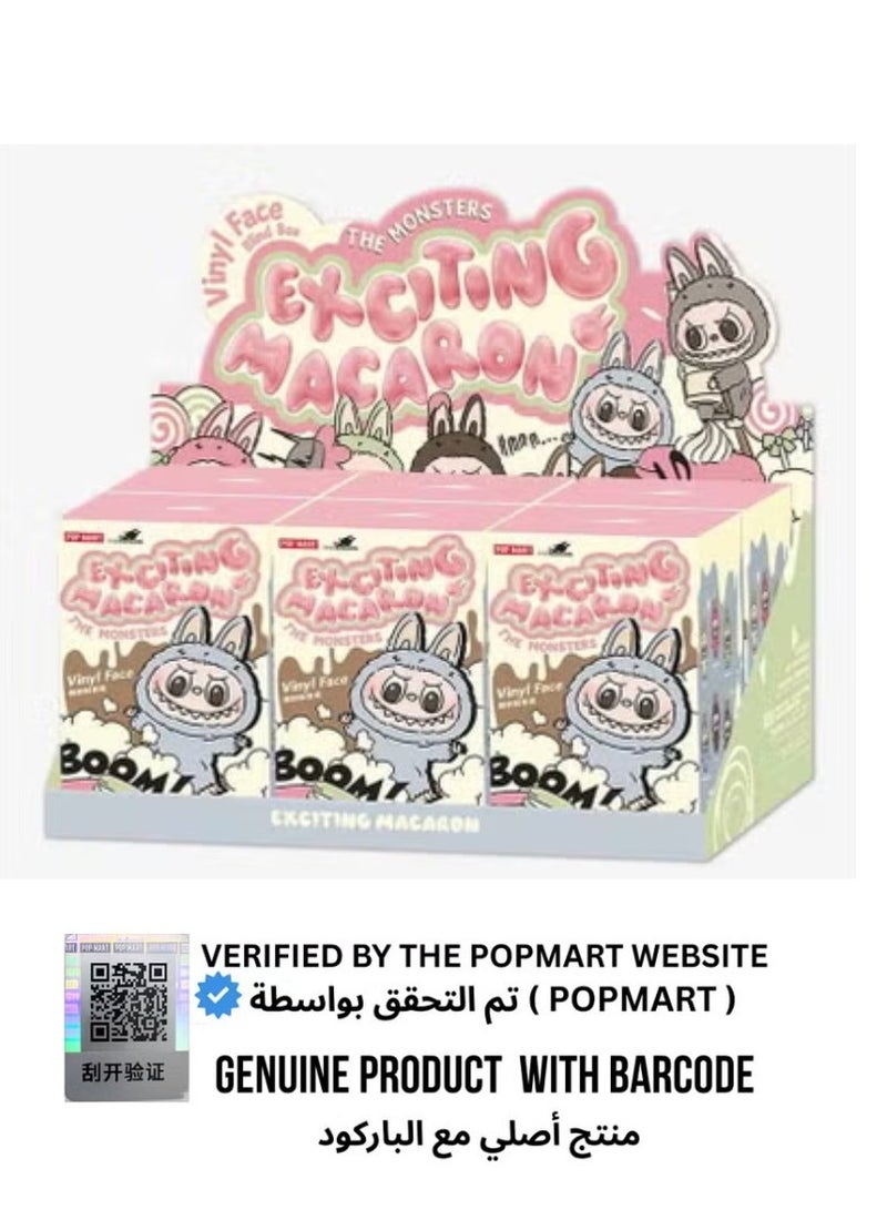 Pop Mart x Bobo & Coco 100% Authentic Labubu The Monsters Tasty Macarons Vinyl Plush Pendant (Whole Set) 6pc Blind Box original - Image 1