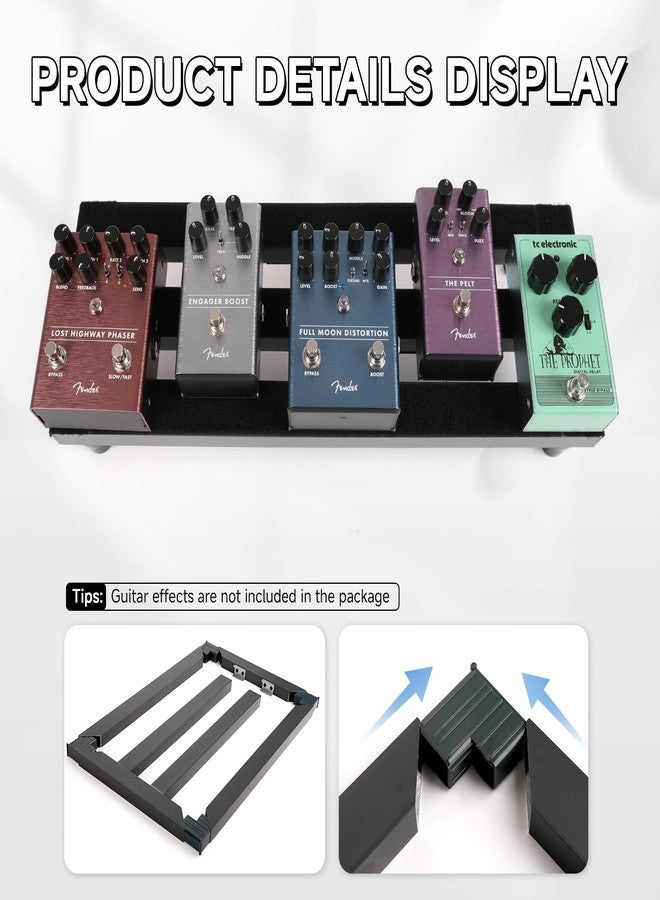 GHOSTFIRE Ghost Fire Guitar Pedal Board Aluminum Alloy 1.1lb Super light Effect Pedalboard19.7''x7'' with Carry Bag,SPL-02 - Image 5
