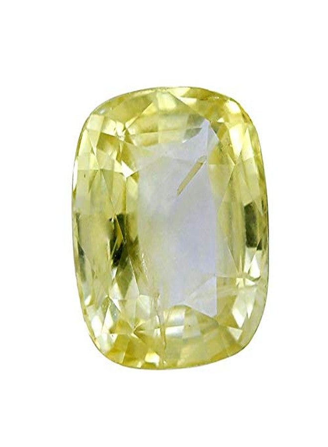 TheGalaxy 8.15 Carat Yellow Sapphire (Pukhraj) Natural Colour & Clearity of Lab Certified Loose Gemstone - Image 1