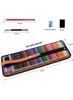 Y&D Colored Pencils Set with Canvas Wrap, XingFu Tree, Extra Accessories Included, For Professional Color Mixing Painting and Sketching Daughter Oil-based (50 colors)  - Image 4