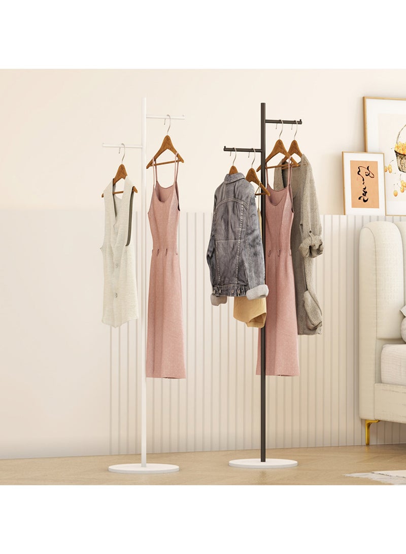 YQbest Metal Coat Rack Freestanding with Natural Marble Base 167cm Entryway Coats Hanger Stand with 3 Hooks, Home Bedroom Hotel Hall Tree for Coats, Hats, Scarves, Clothes, and Handbags - Image 2
