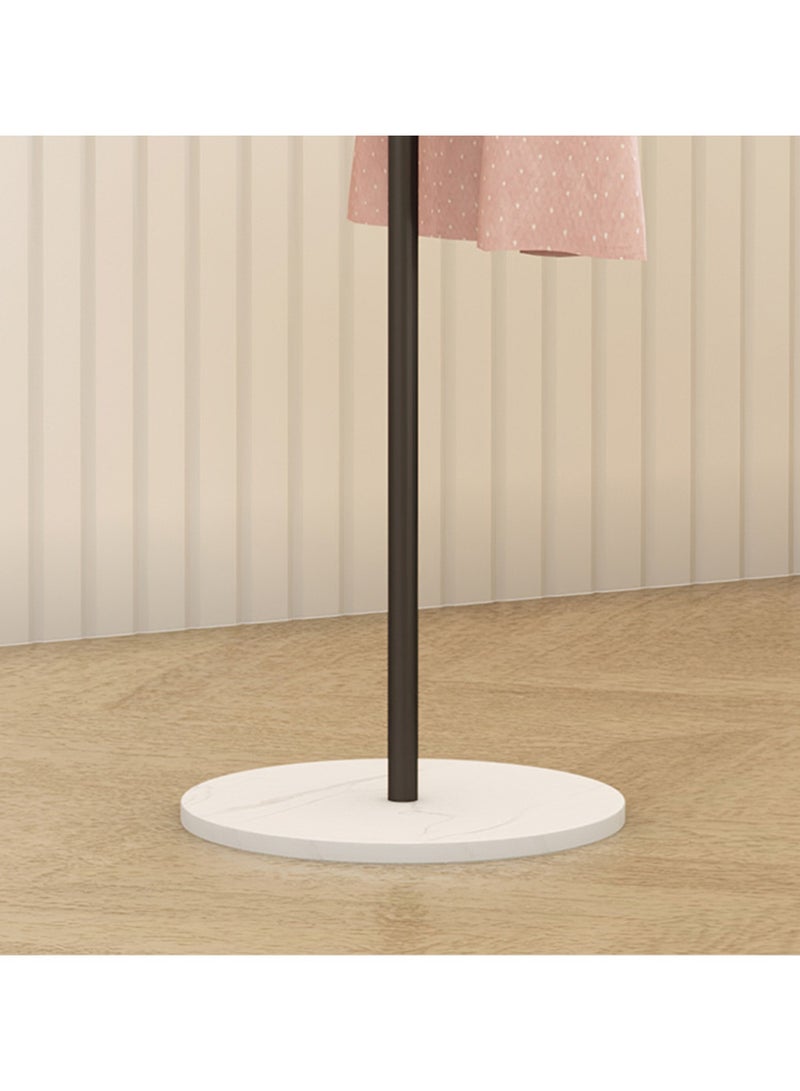 YQbest Metal Coat Rack Freestanding with Natural Marble Base 167cm Entryway Coats Hanger Stand with 3 Hooks, Home Bedroom Hotel Hall Tree for Coats, Hats, Scarves, Clothes, and Handbags - Image 5
