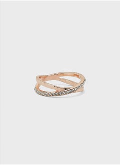 Claires Kids Gold Criss Cross Ring  - Image 1