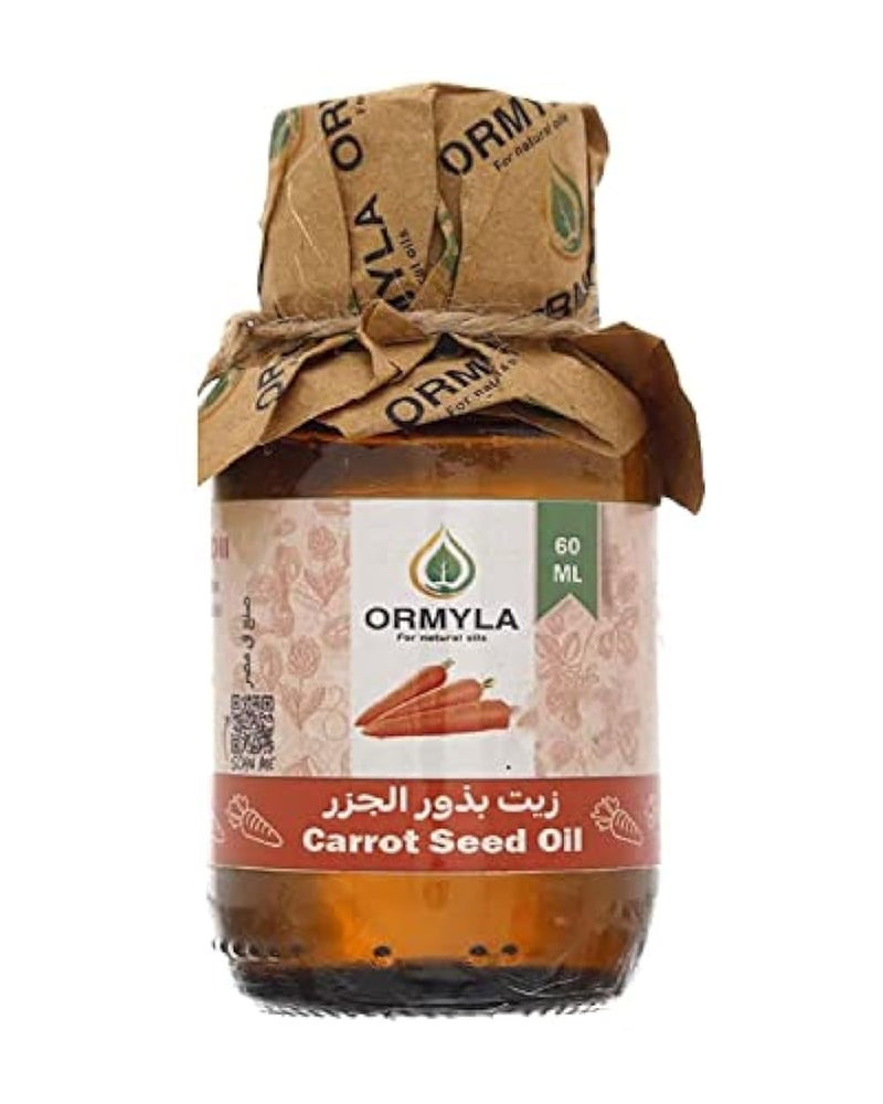 Ormyla Carrot Seed Oil Virgin Raw for Hair, Skin and Body, 60 ml