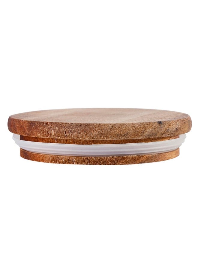 Santa Barbara Design Studio Canisters - Ceramic Canister with Airtight Acacia Wood Lid, 4.75" x 5", Tea - Image 3