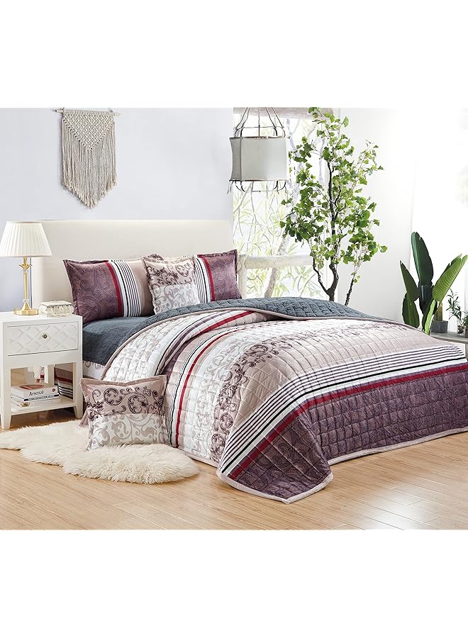 إيروريكس طقم لحاف شتوي قابل للعكس من صوف الشيربا الناعم المريح مقاس مفرد 160 - Image 1