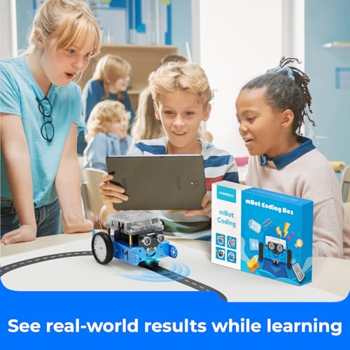 Makeblock mBot Robot Kit with Scratch Coding Box, STEM Projects for Kids Learn to Code with Scratch Arduino, Programmable Robot with 4 Programming Learning Projects, Gifts for Boys Girls Aged 8-12 - Image 4