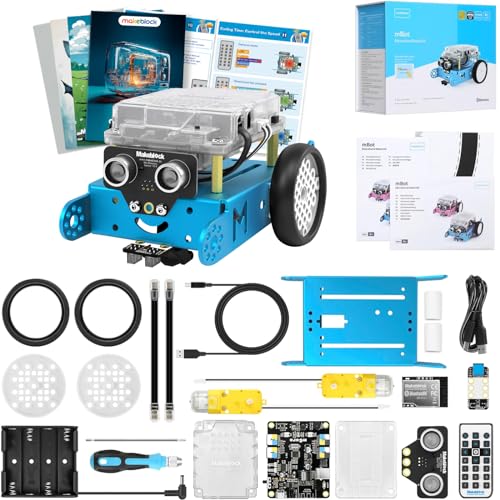 Makeblock mBot Robot Kit with Scratch Coding Box, STEM Projects for Kids Learn to Code with Scratch Arduino, Programmable Robot with 4 Programming Learning Projects, Gifts for Boys Girls Aged 8-12 - Image 1