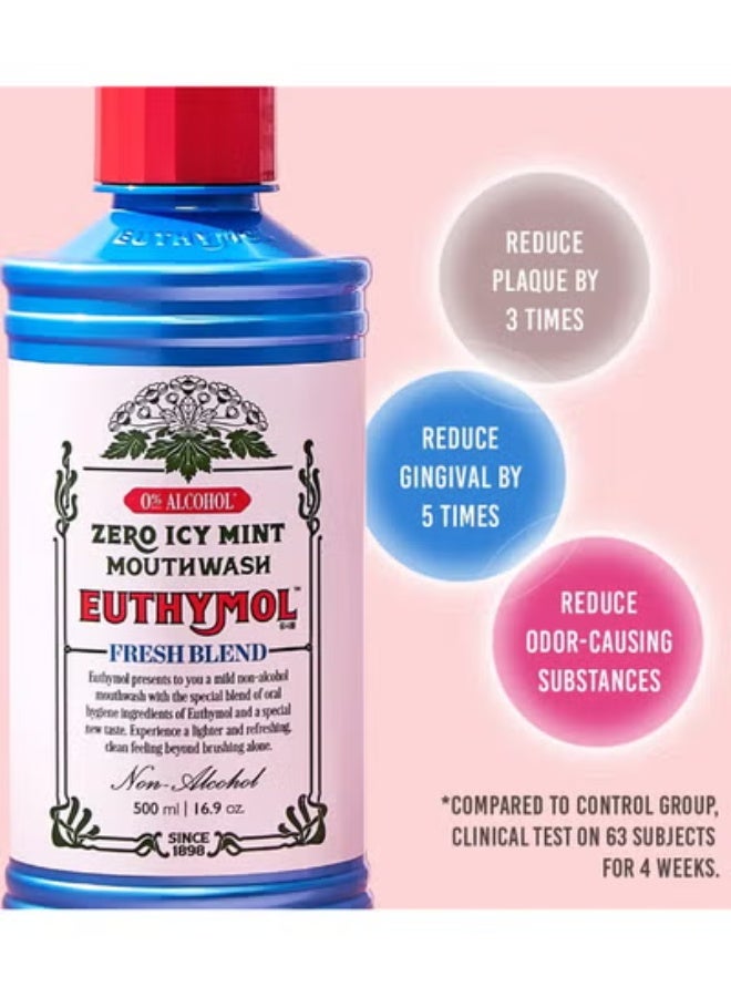 يوثيمول غسول الفم ايسي مينت من ايفثيمول، يحتوي على الفلورايد وخالٍ من الكحول، نكهة مذاق قوية مميزة، يقلل من جير اللثة، ينظف اللثة والأسنان ويعزز صحتها، ينعش النفس ويمنح انتعاشًا للعناية الفموية يوميًا|500 مل - Image 3