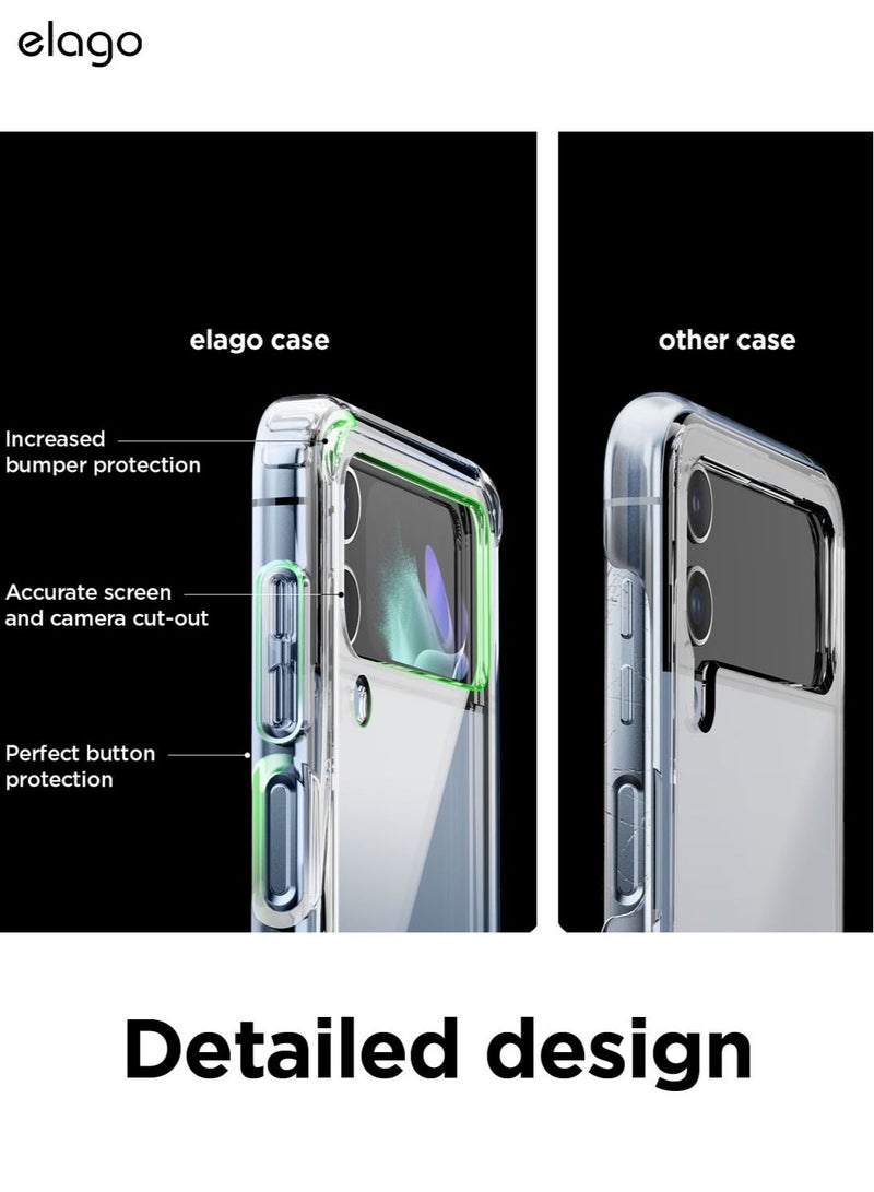 Elago Hybrid for Galaxy Z Flip 4 Case Cover - Transparent - Image 3