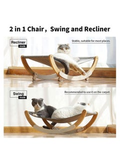 Cool Baby COOLBABY Cat Bed Pet Bed Pet Shaker Antislip Mat Design Washable Breathable Cloth Pad Solid Wood Cat Bed  - Image 4
