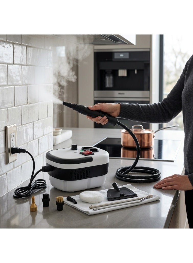 Portable Multi-Purpose Steam Cleaner with Fast 15-Second Heating, Adjustable Steam Pressure, 6 Cleaning Accessories for Kitchen, Bathroom, Glass, Floors, Upholstery & Car Interior - Image 1