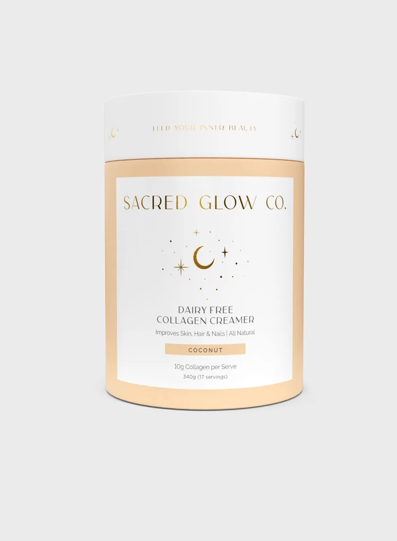 SACRED GLOW CO. Collagen Creamer Dairy Free Natural Coconut Flavour (17 Servings)