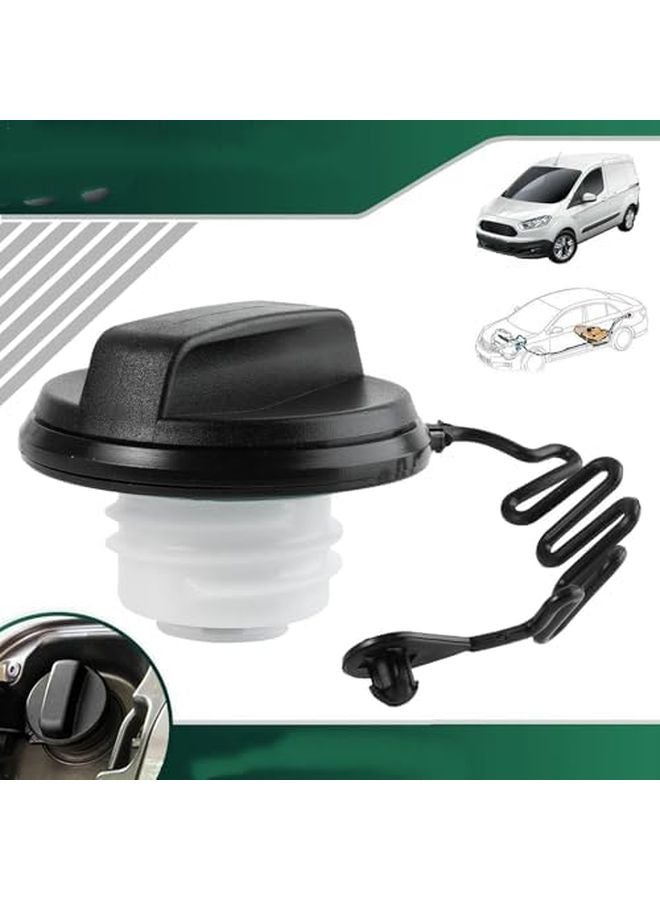 Fuel Tank Filler Cap with Strap Compatible for Ford Fusion 2001 2012 Ford Ka 2016 2021 - Image 5