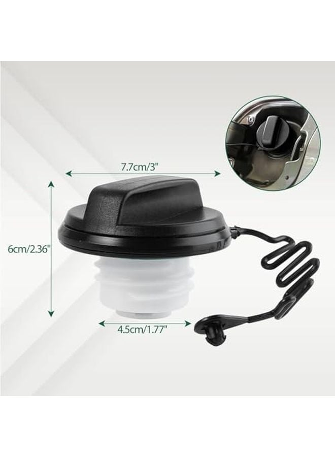 Fuel Tank Filler Cap with Strap Compatible for Ford Fusion 2001 2012 Ford Ka 2016 2021 - Image 4