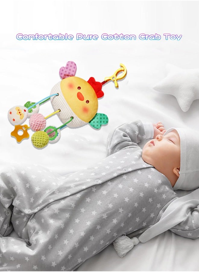 Lemon Baby Stroller Rattle Pendant, Car Seat Toys For Babies 0-6 Months, Chick Stroller Toy With Clamp, Best Baby Ideal Gift For Ages 0 And Up  - Image 5