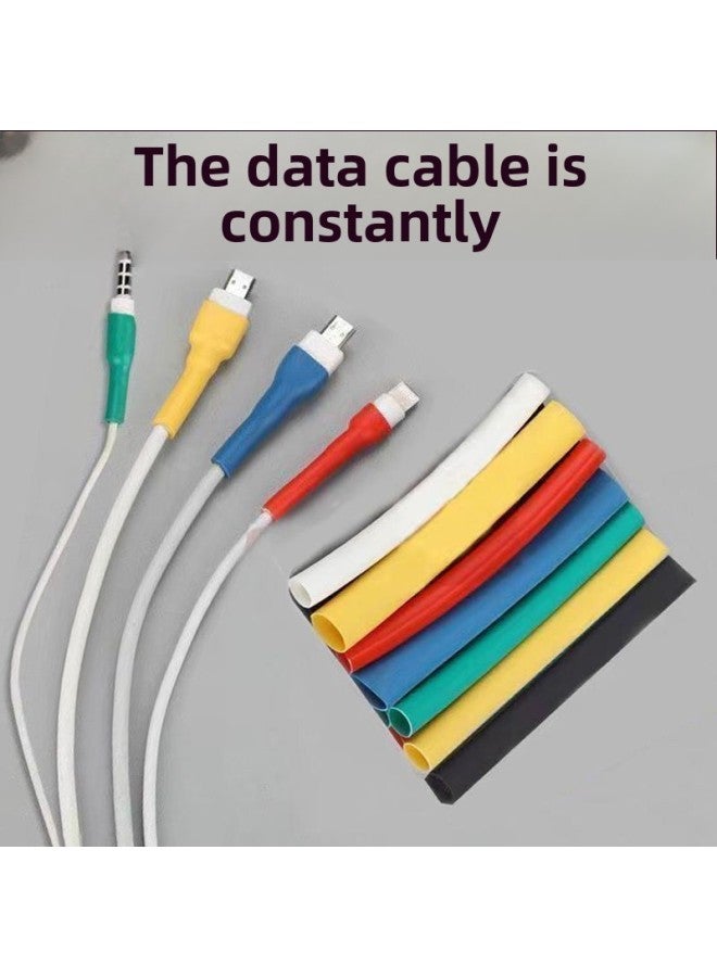 （random 1 color)Mobile Phone Insulation Heat Shrink Tube Data Cable Break Repair Home Mobile Phone Cable Break-proof Charging Wire Repair Artifact-Color:thread End Repair Tube [1 Piece]]（random 1 color)  - Image 1