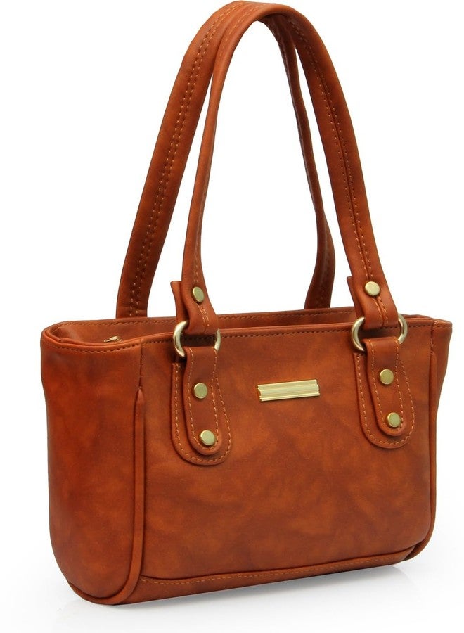 WORLD STAR PU Handbag for Womens | Tan - Image 1