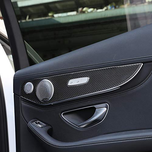 Yiwang Carbon Fiber For Mercedes Benz GLC C Class W205 X253 2014-2020 Door Molding Panel Cover (With Seat heating) - Image 4