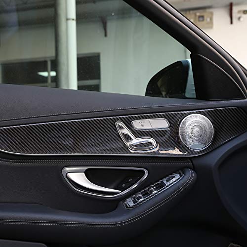 Yiwang Carbon Fiber For Mercedes Benz GLC C Class W205 X253 2014-2020 Door Molding Panel Cover (With Seat heating) - Image 3