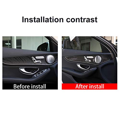 Yiwang Carbon Fiber For Mercedes Benz GLC C Class W205 X253 2014-2020 Door Molding Panel Cover (With Seat heating) - Image 2