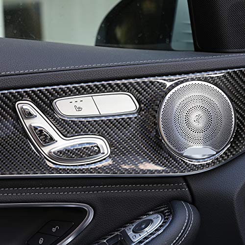 Yiwang Carbon Fiber For Mercedes Benz GLC C Class W205 X253 2014-2020 Door Molding Panel Cover (With Seat heating) - Image 5