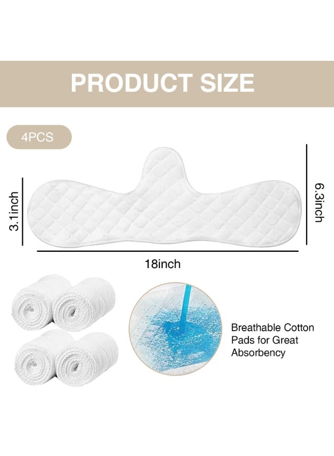 Generic 4PCS Under Bra Liners,Under Breast Sweat Absorber Pads Odor Control Cotton Breast Pad Reusable Protectors Moisture Wicking Boob Inserts Guards For Underarms Tummy Postpartum  - Image 2