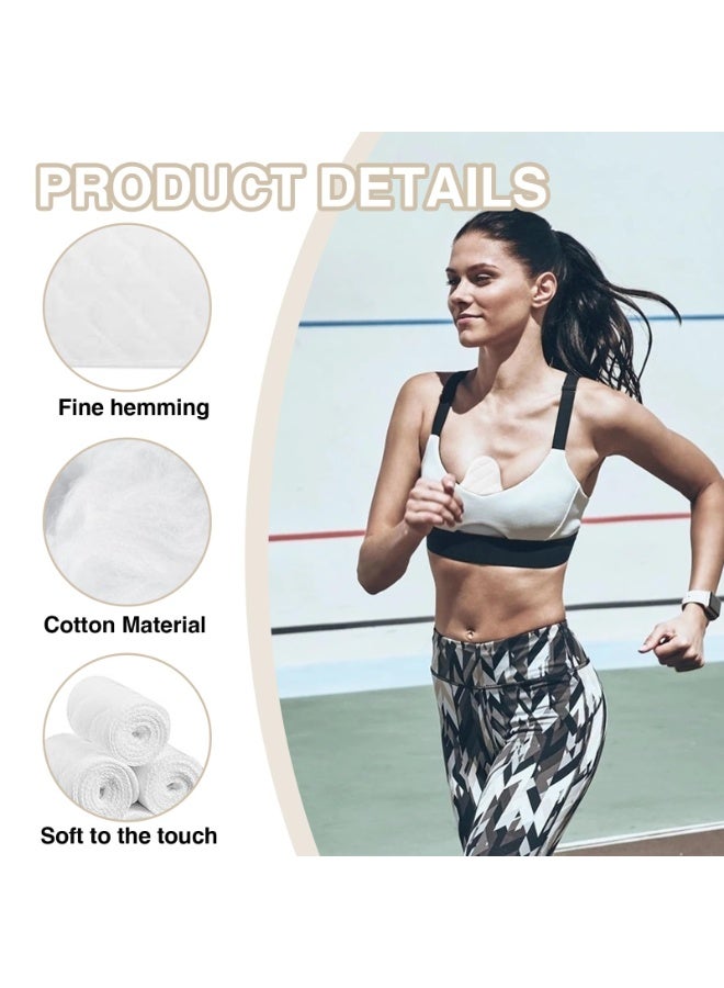 Generic 4PCS Under Bra Liners,Under Breast Sweat Absorber Pads Odor Control Cotton Breast Pad Reusable Protectors Moisture Wicking Boob Inserts Guards For Underarms Tummy Postpartum  - Image 4