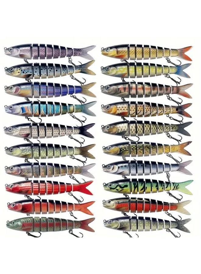 1 Piece Multi Section Swimming Bait Realistic Fish Design For Freshwater And Saltwater Fishing - Image 2