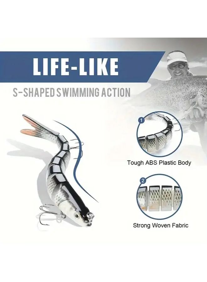 1 Piece Multi Section Swimming Bait Realistic Fish Design For Freshwater And Saltwater Fishing - Image 5