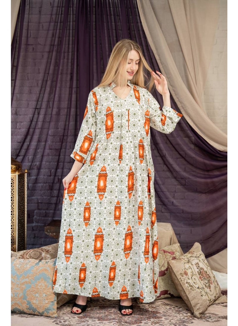 Brides Elegant and luxurious women's jalabiya made of Egyptian cotton