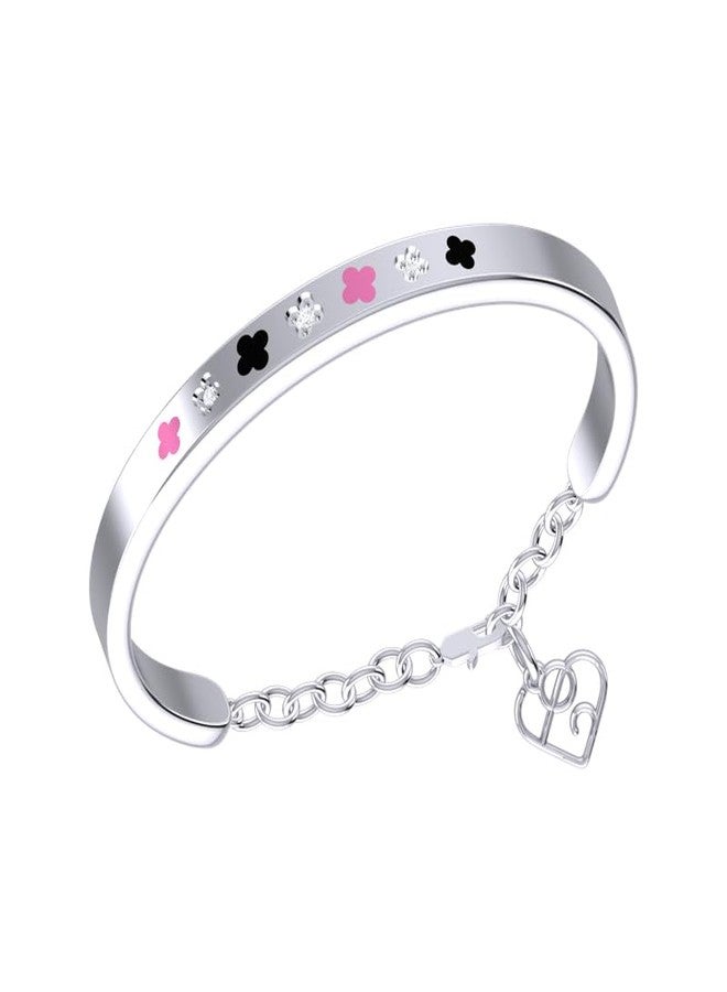 TINY TIARAA Blossom Charm Sterling Silver Baby Bracelet - Image 1