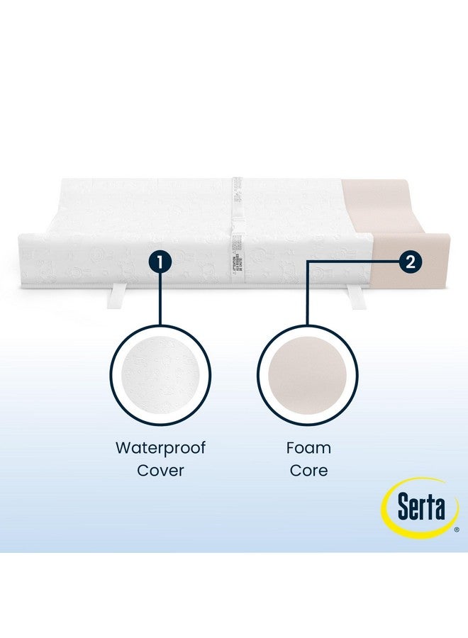 Delta CHILDREN Serta Foam Contoured Changing Pad with Waterproof Cover - Image 3