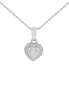 VOYLLA 925 Sterling Silver CZ Heart Pendant  - Image 2