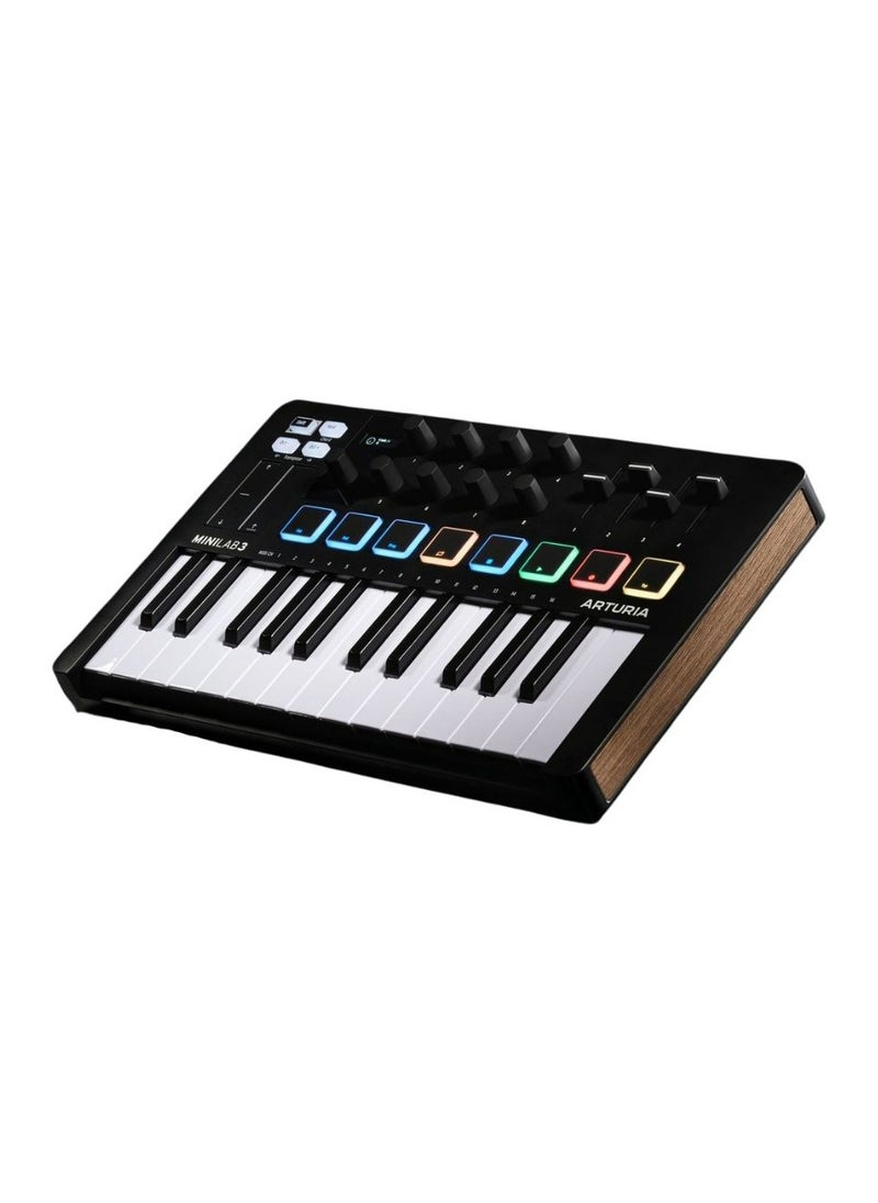 Arturia - Arturia MiniLab MK3 25 Slim-key Controller- Black - Image 1
