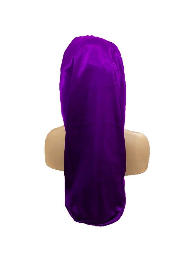 Wzl Wlg 4 Pcs Satin Bonnet For Women Long Sleep Cap Soft Silky Bonnet For Braids - Image 5