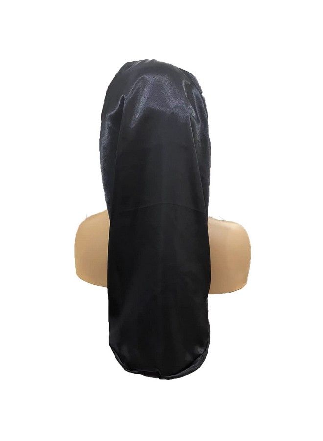 Wzl Wlg 4 Pcs Satin Bonnet For Women Long Sleep Cap Soft Silky Bonnet For Braids - Image 4