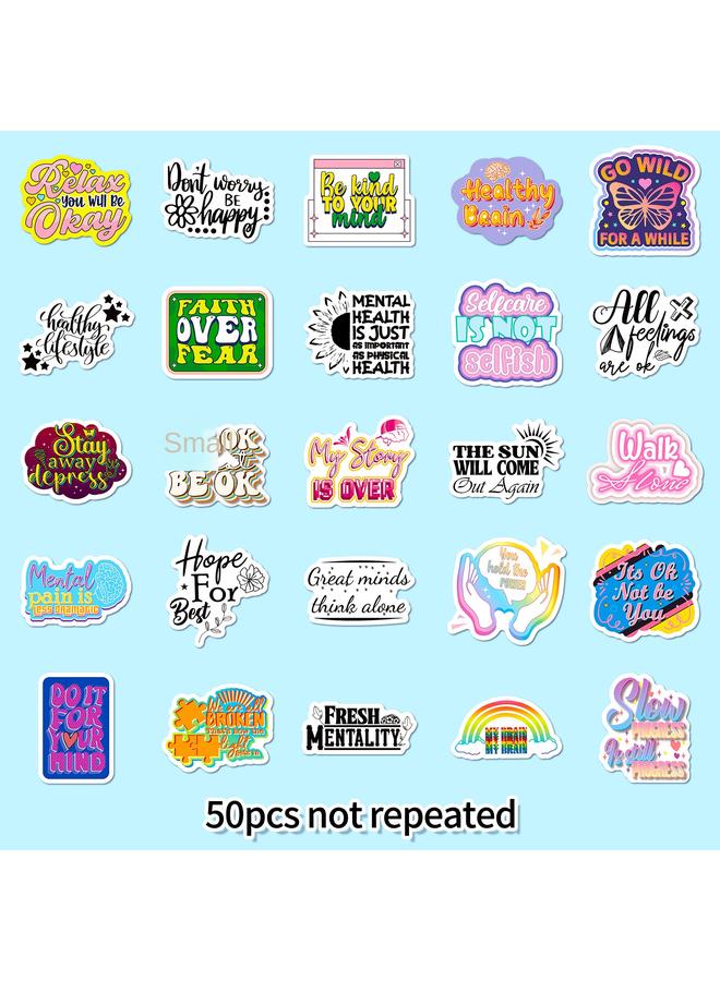 Bluejw Big Sale 50 Inspirational Text Hot Sale English Label Phrase Water Cup Notes Decorative Stickers Outdoor Waterproof - Image 4