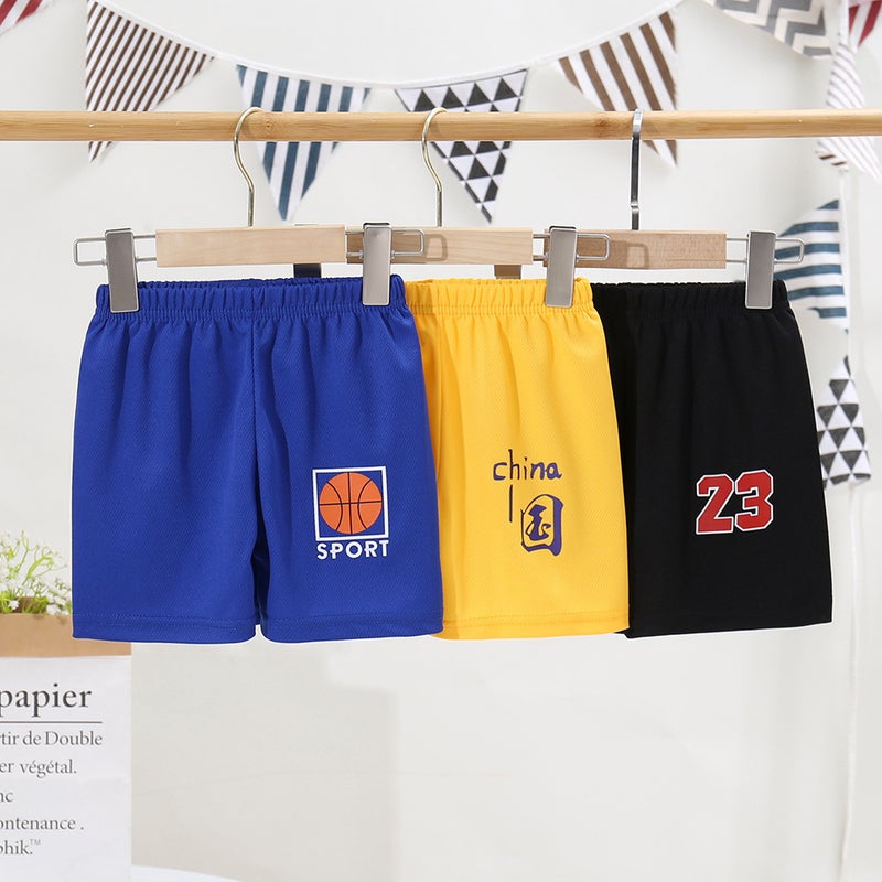 Children'S Clothing Children'S Casual Quick-Drying Shorts Sports Loose Breathable Boys And Girls Three-Quarter Pants Medium And Large Children'S Pants - Image 3