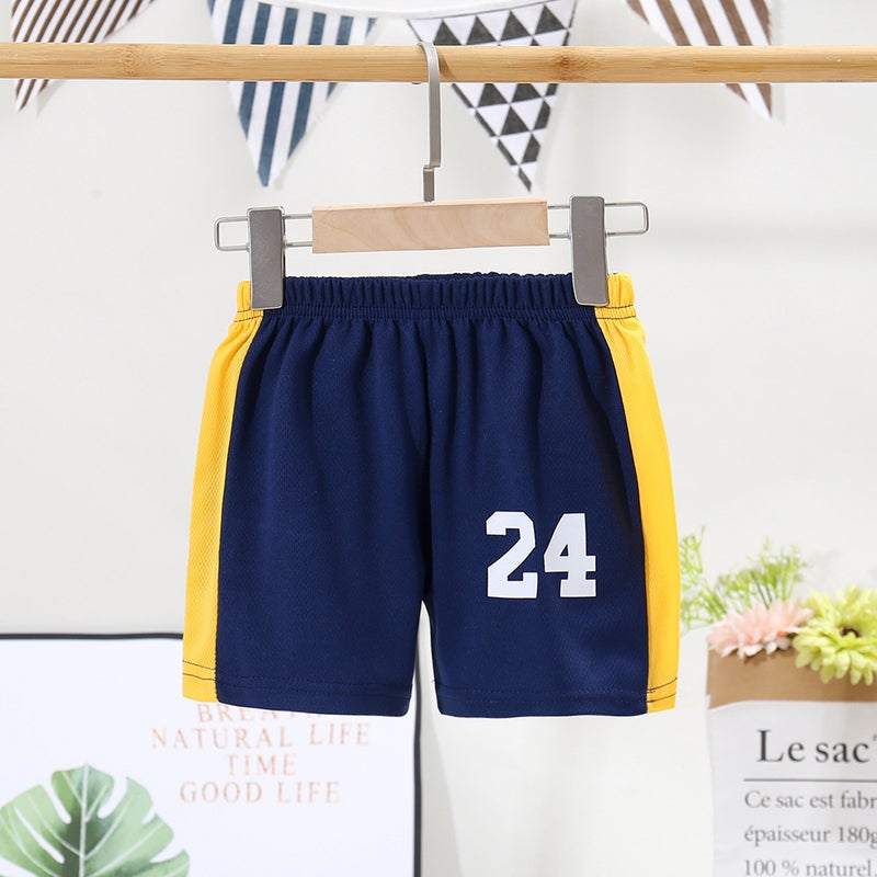 Children'S Clothing Children'S Casual Quick-Drying Shorts Sports Loose Breathable Boys And Girls Three-Quarter Pants Medium And Large Children'S Pants - Image 1