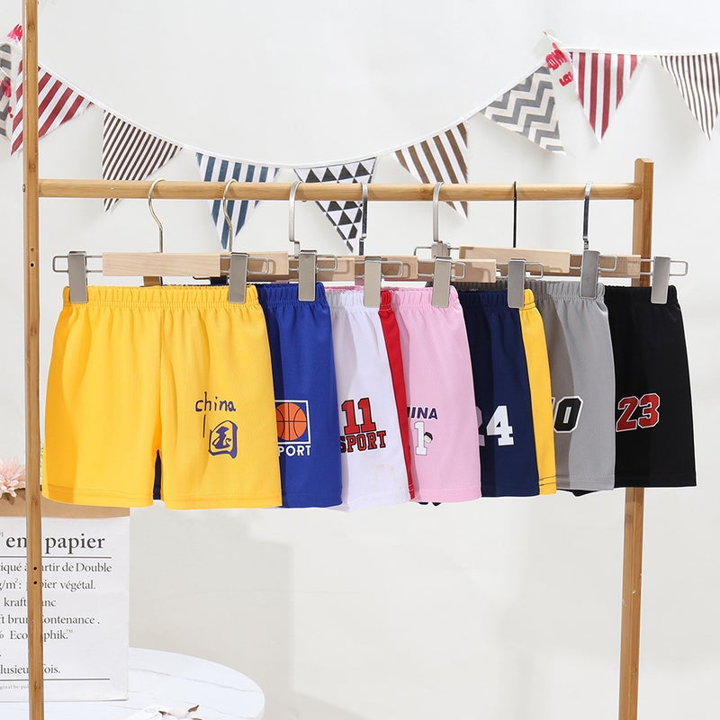 Children'S Clothing Children'S Casual Quick-Drying Shorts Sports Loose Breathable Boys And Girls Three-Quarter Pants Medium And Large Children'S Pants - Image 2