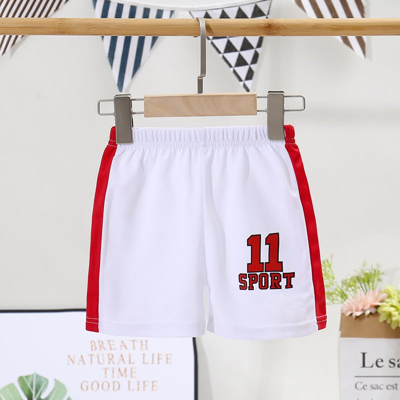 Children'S Clothing Children'S Casual Quick-Drying Shorts Sports Loose Breathable Boys And Girls Three-Quarter Pants Medium And Large Children'S Pants - Image 4
