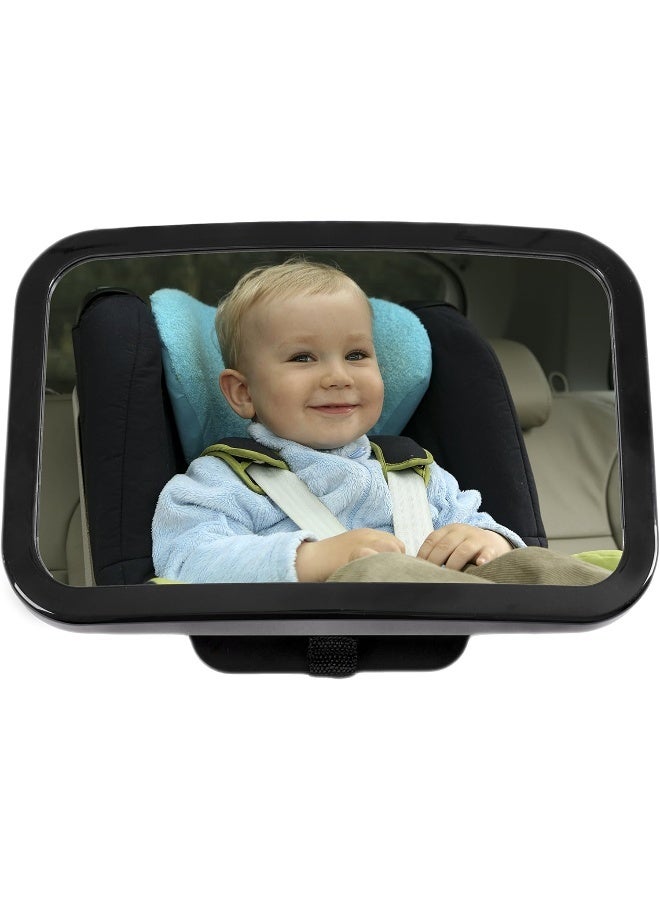 Greenco Rear Facing Back Seat Baby View CAR Mirror - Large and Crystal Clear Sharp View Mirror - Image 1